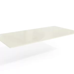Tampo de Mesa de Jantar com Vidro 180x90 Off Withe