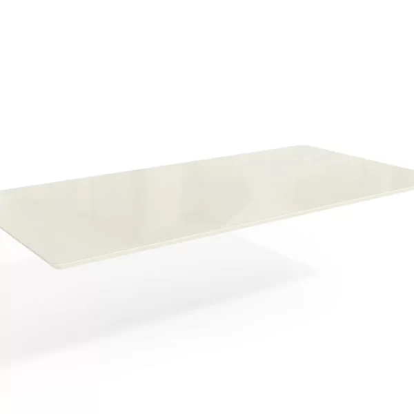 Tampo de Mesa de Jantar com Vidro 180x90 Off Withe