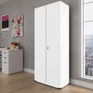 Armário 2 Portas Aço 4 Prateleiras AP409SL Branco