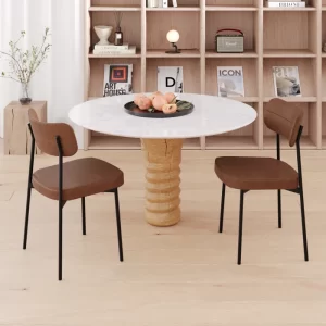 Cadeiras para Sala de Jantar Mona Yescasa Preto/Whisky