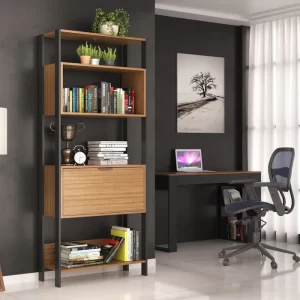 Estante para Livros 3000 Mn/tx - 73x183x32cm Montana/Preto