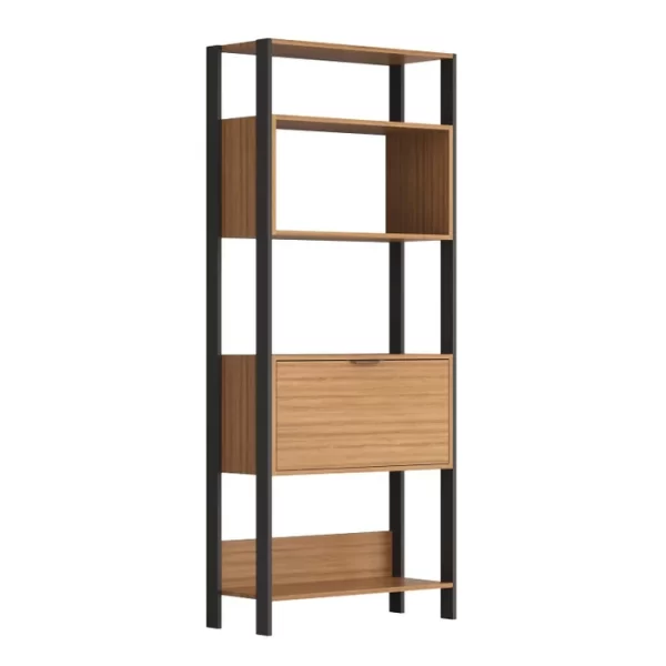 Estante para Livros 3000 Mn/tx - 73x183x32cm Montana/Preto - Image 2